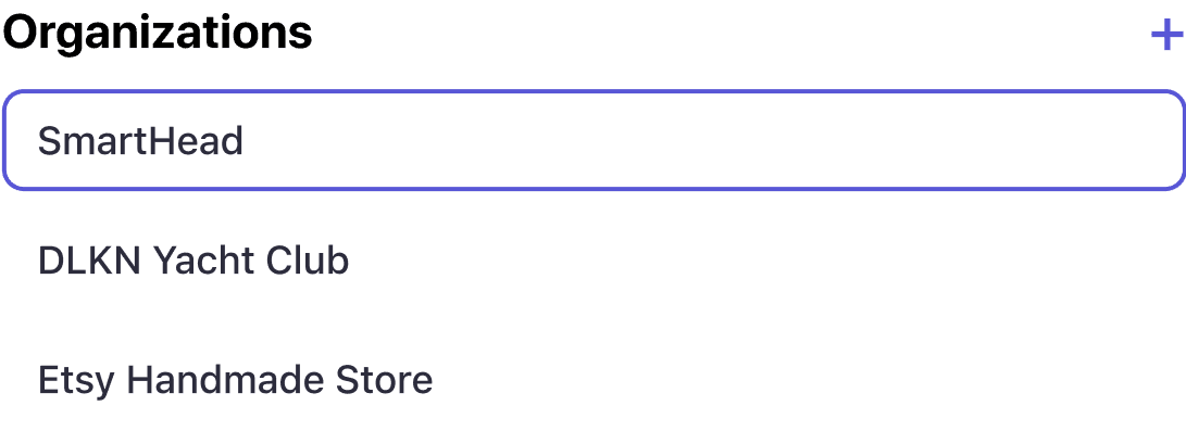 Multiple businesses screen in onbalance